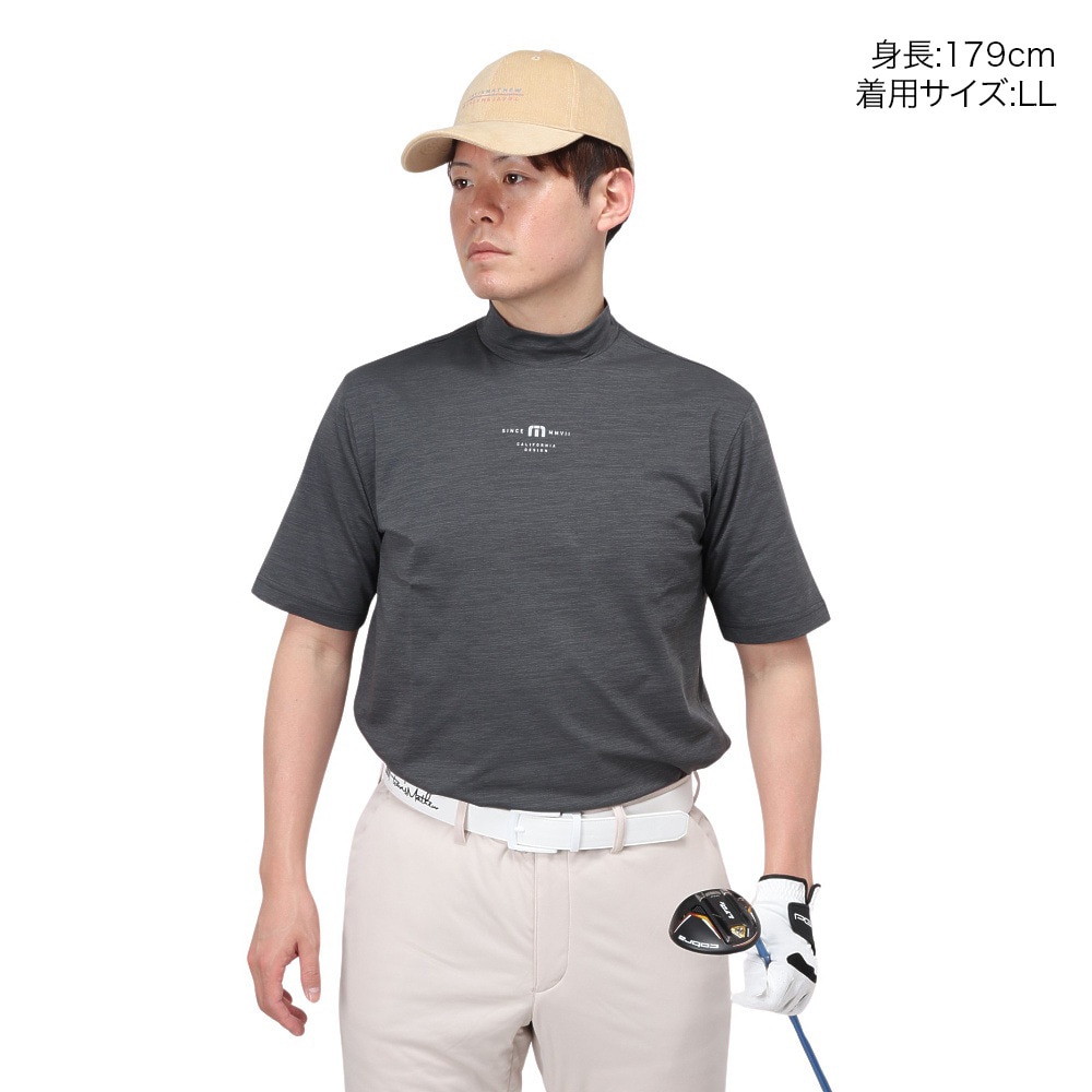 トラヴィスマシュー（Travis Mathew）（メンズ）ゴルフウェア モックネック 吸水 ロゴ 半袖Tシャツ 7AI010-0GPN