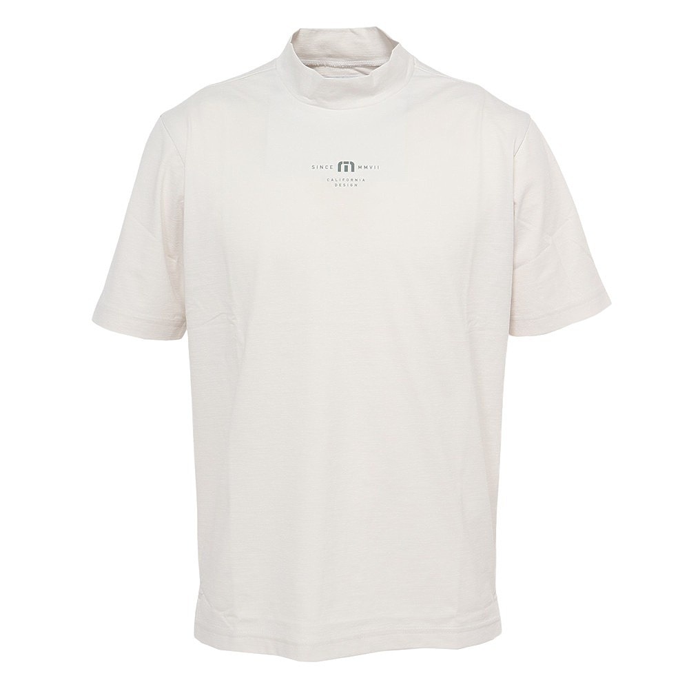 トラヴィスマシュー（Travis Mathew）（メンズ）ゴルフウェア 吸水 モックネック ロゴ 半袖Tシャツ 7AI010-2PRS  ゴルフ用品はヴィクトリアゴルフ