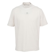(メンズ)ゴルフウェア 吸水 モックネック ロゴ 半袖Tシャツ 7AI010