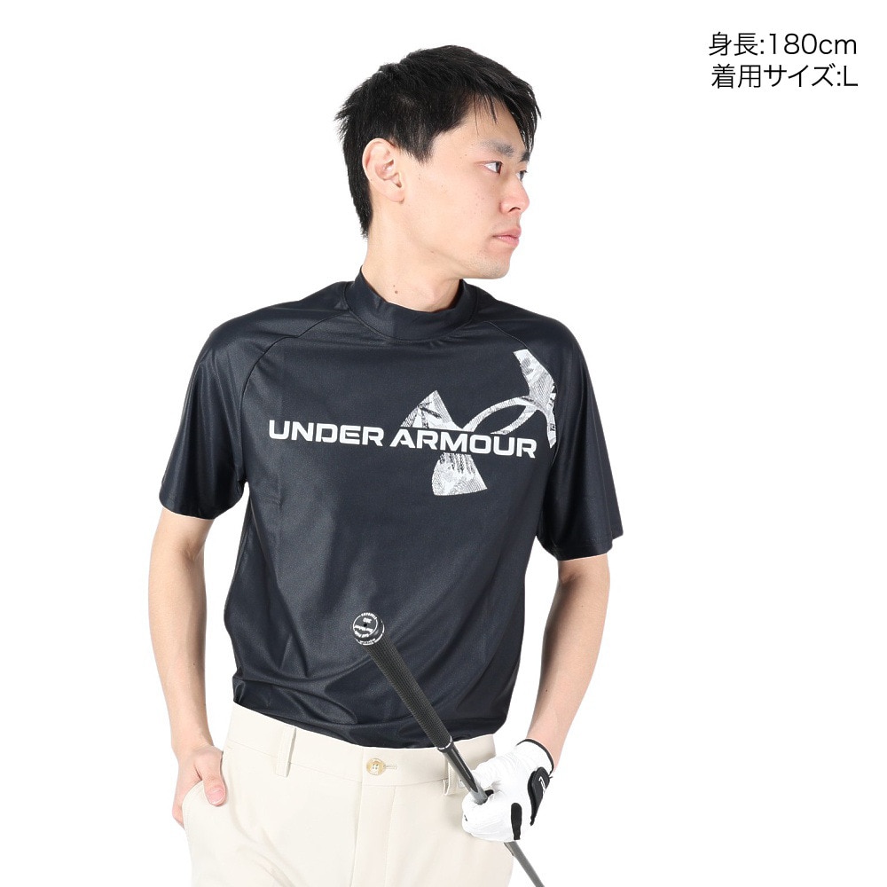 アンダーアーマー（UNDER ARMOUR）（メンズ）ゴルフウェア アイソチル 半袖モックネックシャツ 1384829 001