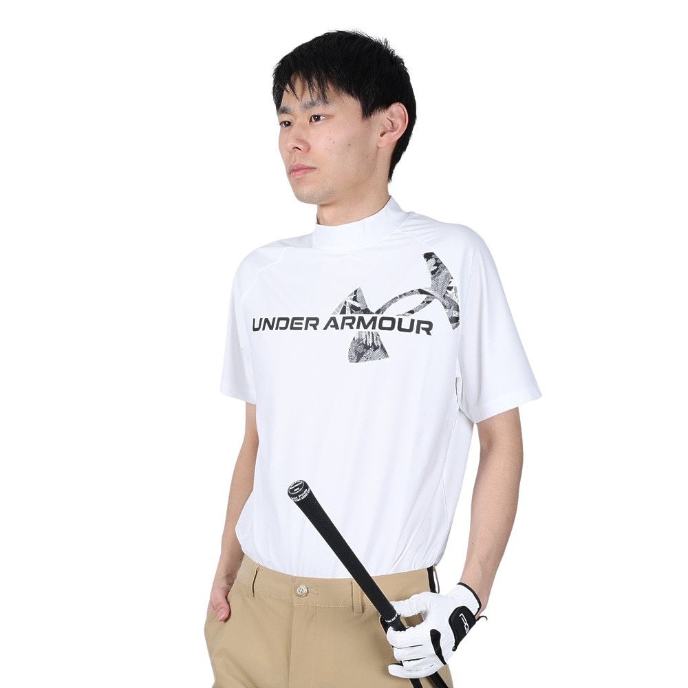 アンダーアーマー（UNDER ARMOUR）（メンズ）ゴルフウェア アイソチル モックネック半袖シャツ 1384829 100