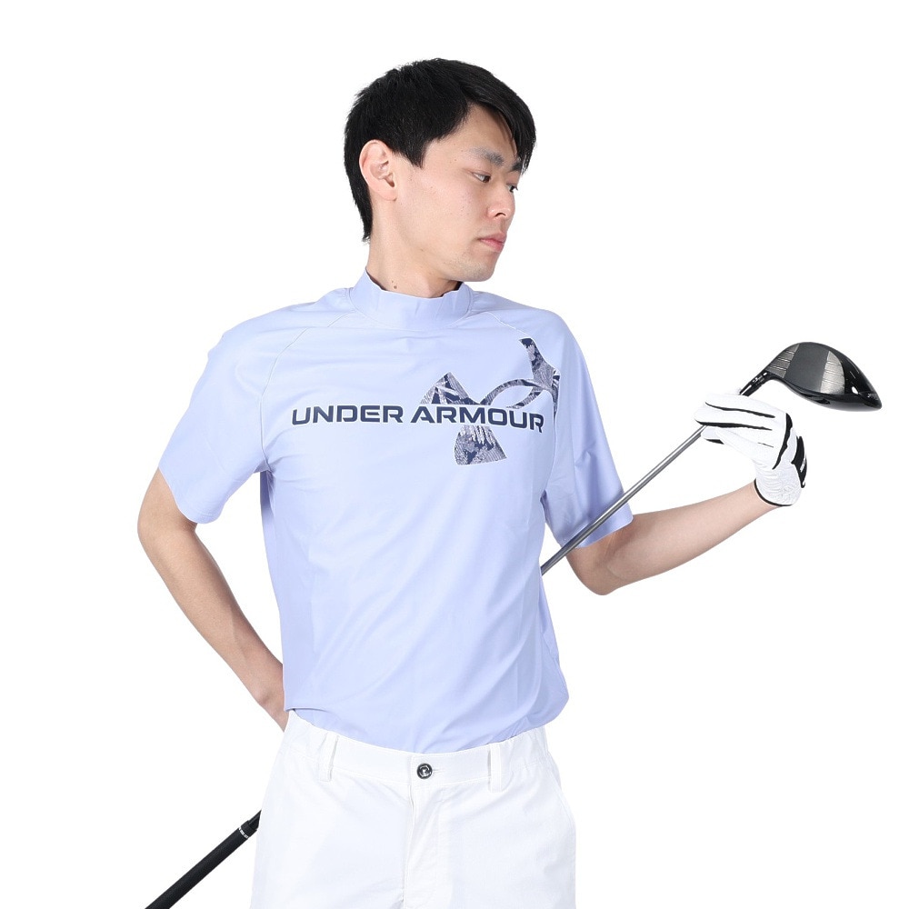 アンダーアーマー（UNDER ARMOUR）（メンズ）ゴルフウェア アイソチル モックネック半袖シャツ 1384829 539