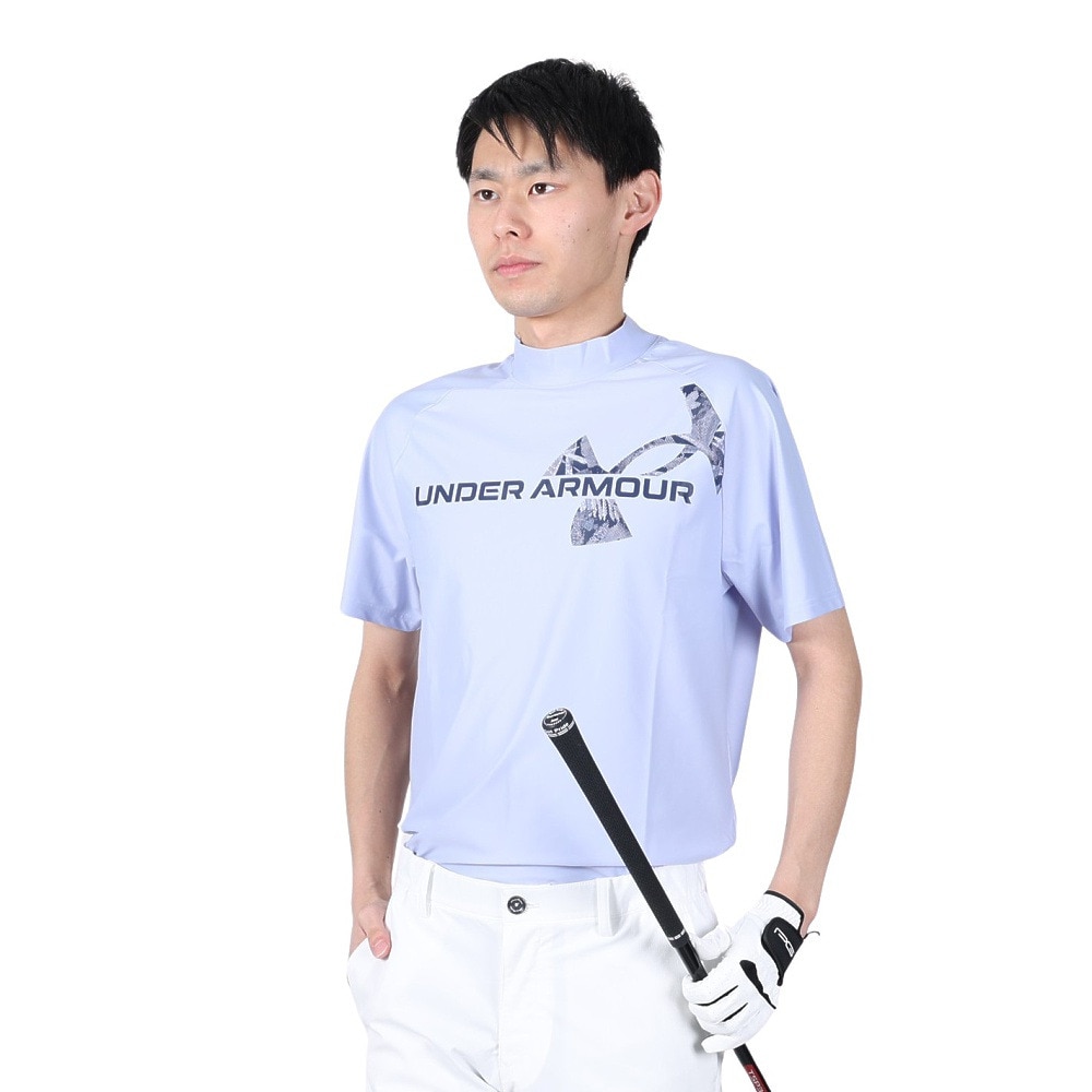アンダーアーマー（UNDER ARMOUR）（メンズ）ゴルフウェア アイソチル モックネック半袖シャツ 1384829 539