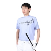 アンダーアーマー（UNDER ARMOUR）（メンズ）ゴルフウェア メンズ ISO-CHILL モックネック半袖シャツ 1384829 539