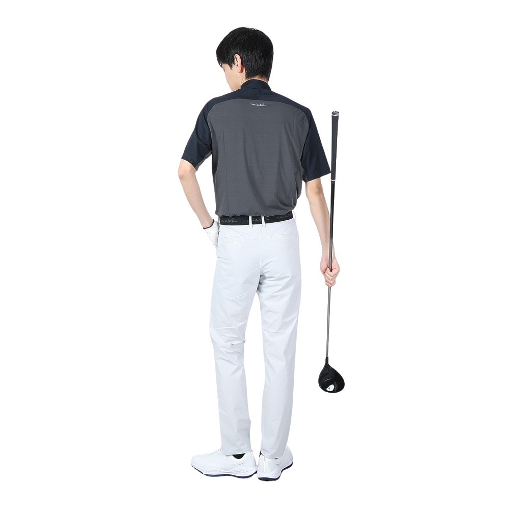 トラヴィスマシュー（Travis Mathew）（メンズ）ゴルフウェア 吸汗速乾 半袖テック モックネックシャツ ストレッチ 7AF074-0BLK