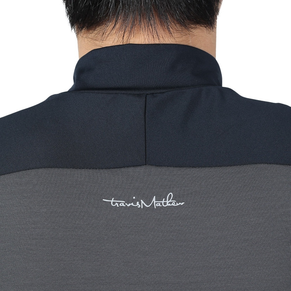 トラヴィスマシュー（Travis Mathew）（メンズ）ゴルフウェア 吸汗速乾 半袖テック モックネックシャツ ストレッチ 7AF074-0BLK