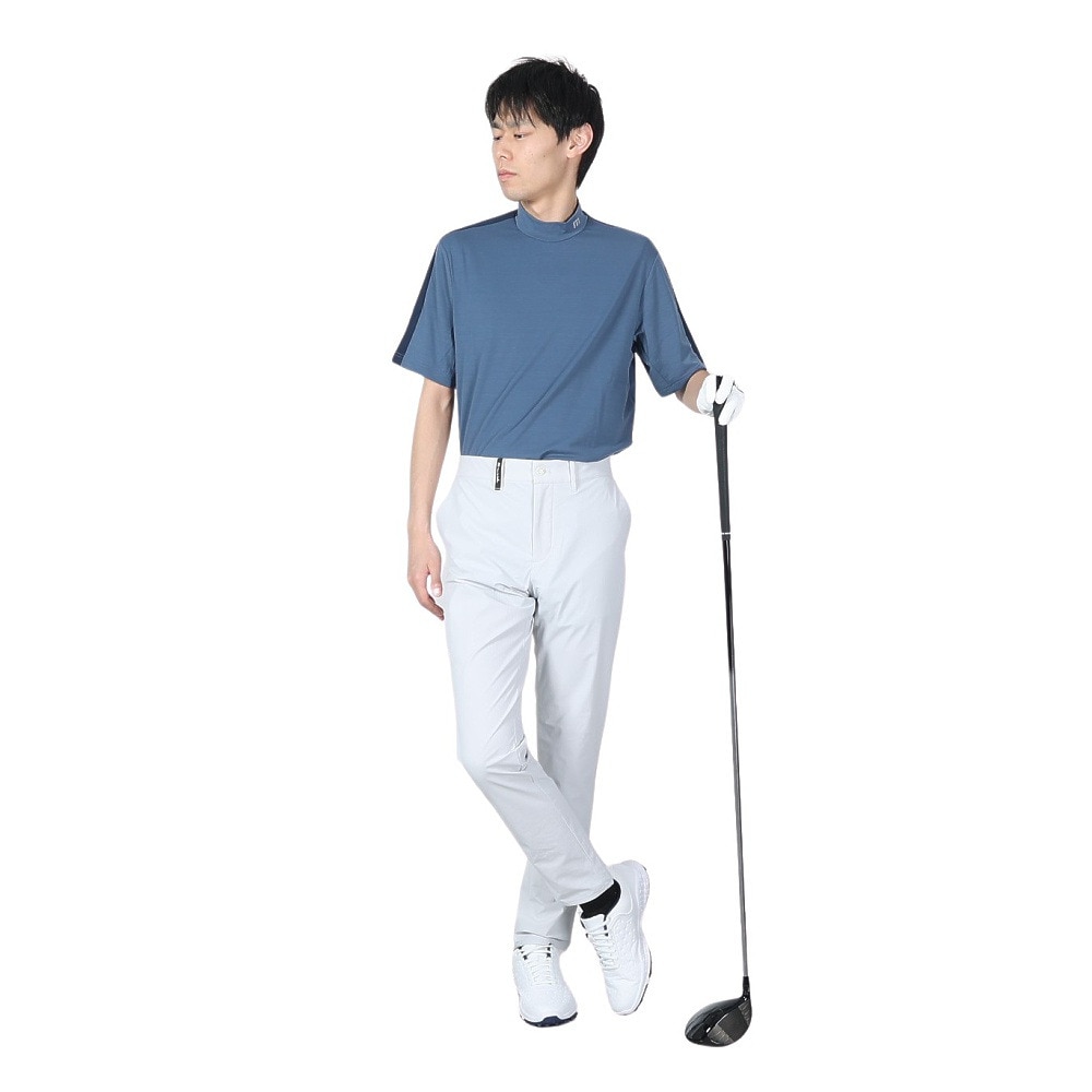トラヴィスマシュー（Travis Mathew）（メンズ）ゴルフウェア 吸汗速乾 半袖テック モックネックシャツ ストレッチ 7AF074-4NAV