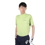 (メンズ)ゴルフウェア 吸水速乾 クールコア バックプリント半袖モックネック 044-21444-023