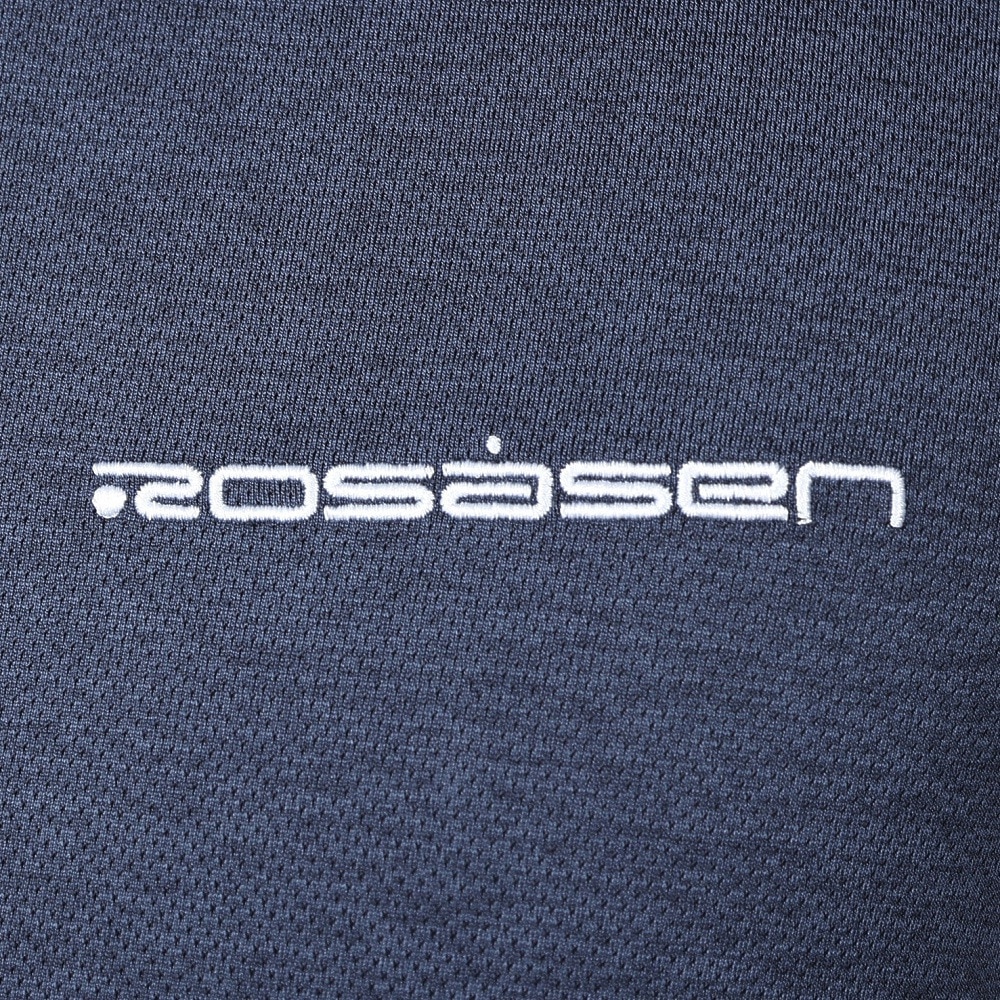 ROSASEN（メンズ）ゴルフウェア 吸水速乾 クールコア バックプリント半袖モックネック 044-21444-098