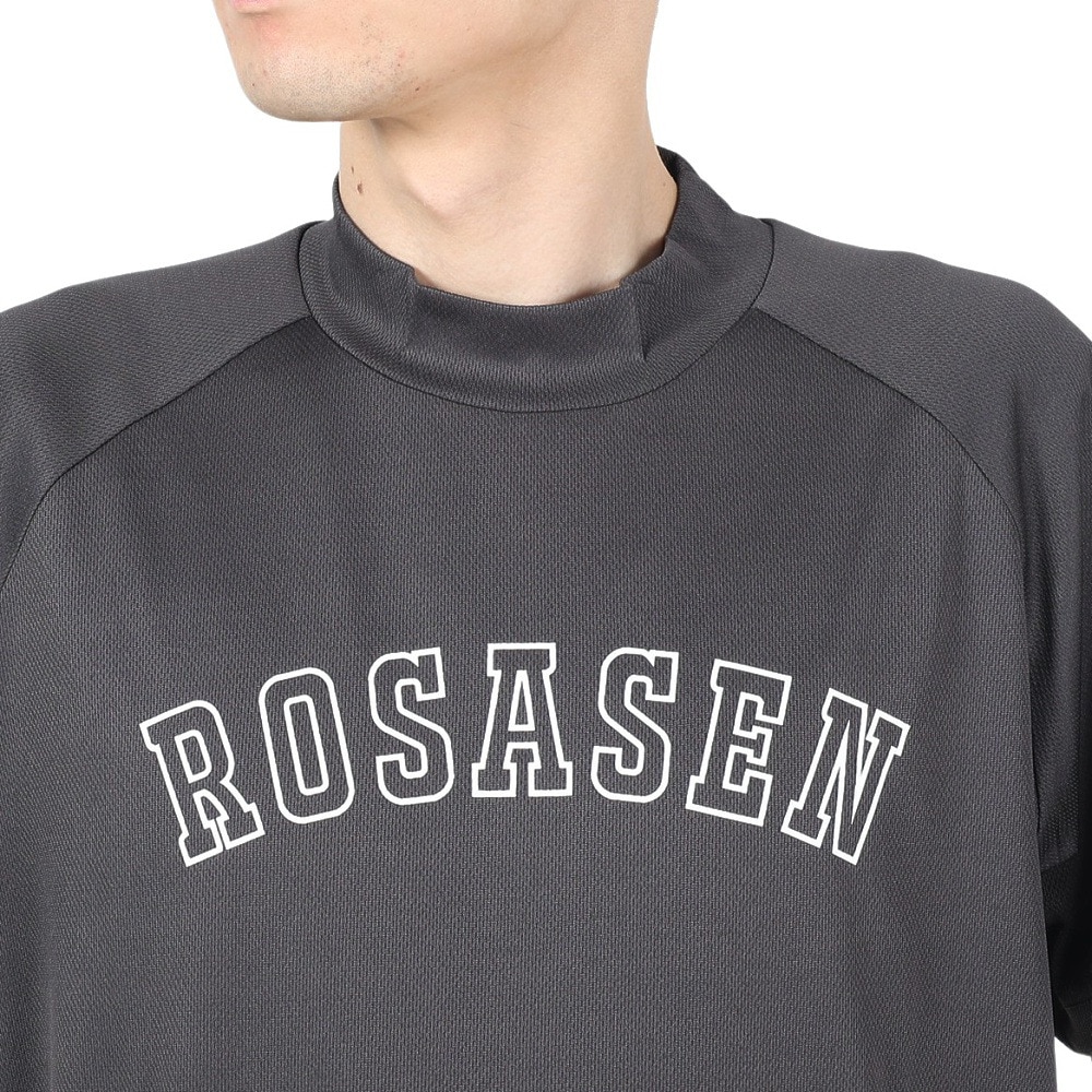 ROSASEN（メンズ）ゴルフウェア 吸水速乾 A-Line モックネック