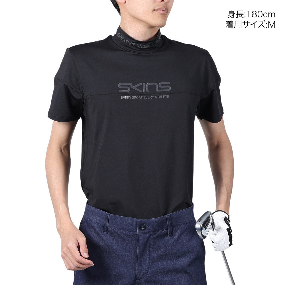スキンズ（SKINS）（メンズ）アクティブウェア ゴルフ モックネックシャツ 184-21344-019