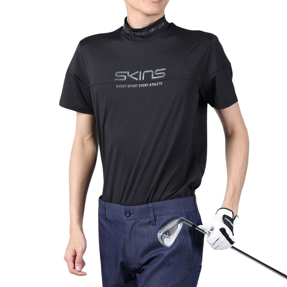 スキンズ（SKINS）（メンズ）アクティブウェア ゴルフ モックネックシャツ 184-21344-019