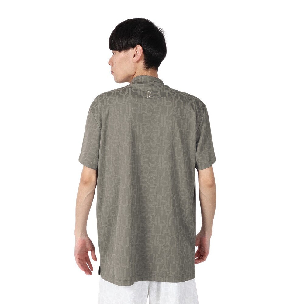 ウノ ピゥ ウノ ウグァーレ トレ（1PIU1UGUALE3）（メンズ）ゴルフ 半袖 モックネック シャツ GRT206 GRY