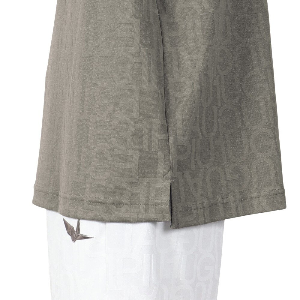 ウノ ピゥ ウノ ウグァーレ トレ（1PIU1UGUALE3）（メンズ）ゴルフ 半袖 モックネック シャツ GRT206 GRY