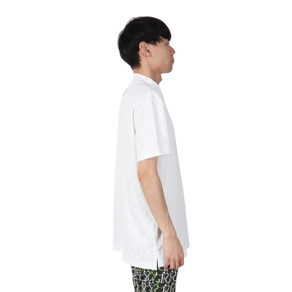 ウノ ピゥ ウノ ウグァーレ トレ（1PIU1UGUALE3）（メンズ）ゴルフ 半袖 モックネック シャツ GRT206 WHT