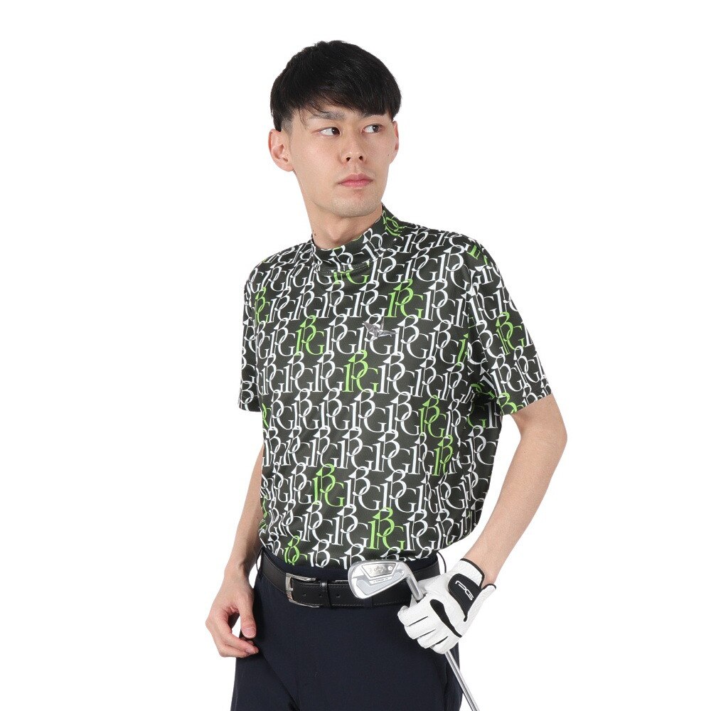 1piu1uguale3 ゴルフ モックネックシャツ 半袖 男性用 Mサイズ