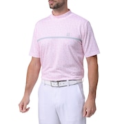 フットジョイ（FOOT JOY）（メンズ）モックネック ゴルフ 半袖 フラワープリント半袖モックネックシャツ 81787
