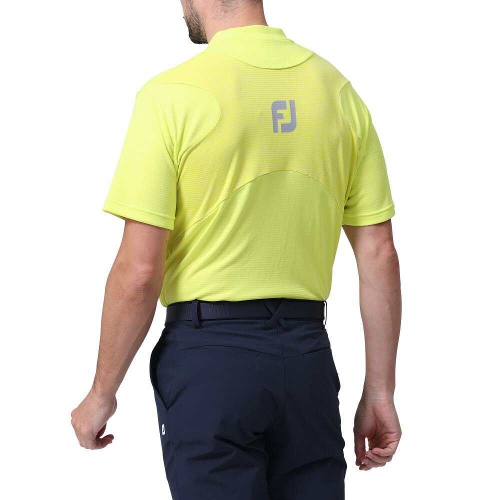 フットジョイ（FOOT JOY）（メンズ）ゴルフ エックスブロック半袖モックネックシャツ 81797