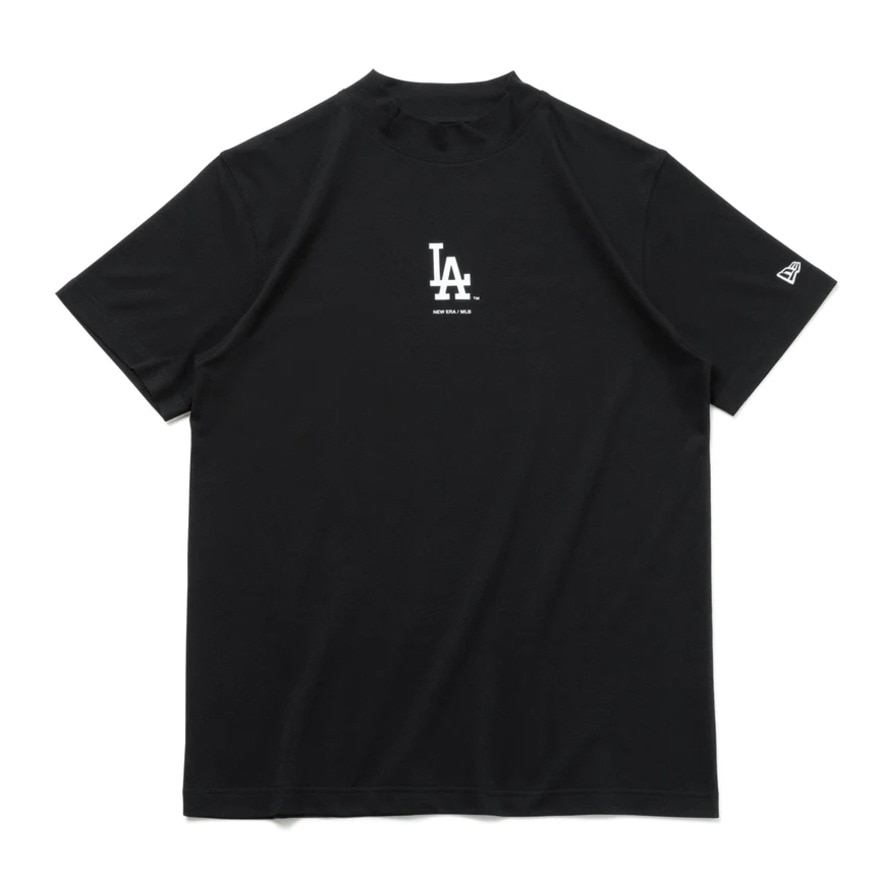 ニューエラ（NEW ERA）（メンズ）ゴルフウェア 半袖 Tシャツ MLB ロサンゼルス・ドジャース ブラック 14109058