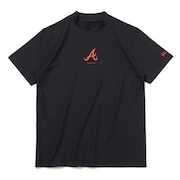 ニューエラ（NEW ERA）（メンズ）モックネック ゴルフ 半袖 メンズ Tシャツ MLB アトランタ・ブレーブス ネイビー 14109059