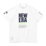 ニューエラ（NEW ERA）（メンズ、レディース）ゴルフウェア 半袖 吸汗速乾 ミッドネック ユーティリティ Tシャツ マルチロゴ 14311416