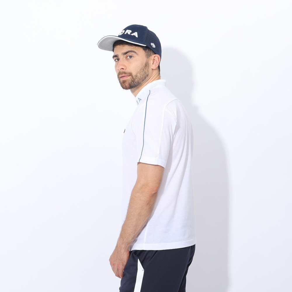 フィドラ（FIDRA）（メンズ）ゴルフウェア 半袖 モックネックシャツ FD5RTG09 WHT