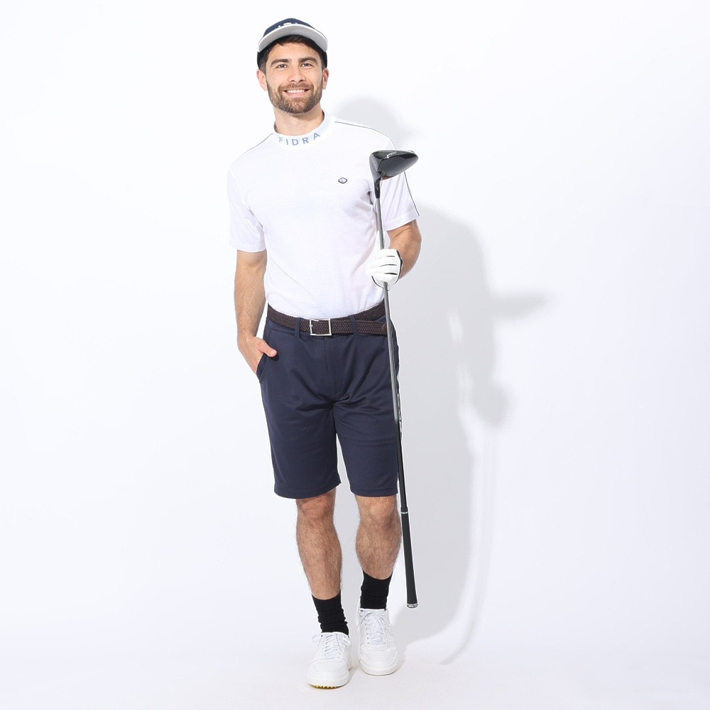 フィドラ（FIDRA）（メンズ）ゴルフウェア 半袖 モックネックシャツ FD5RTG09 WHT