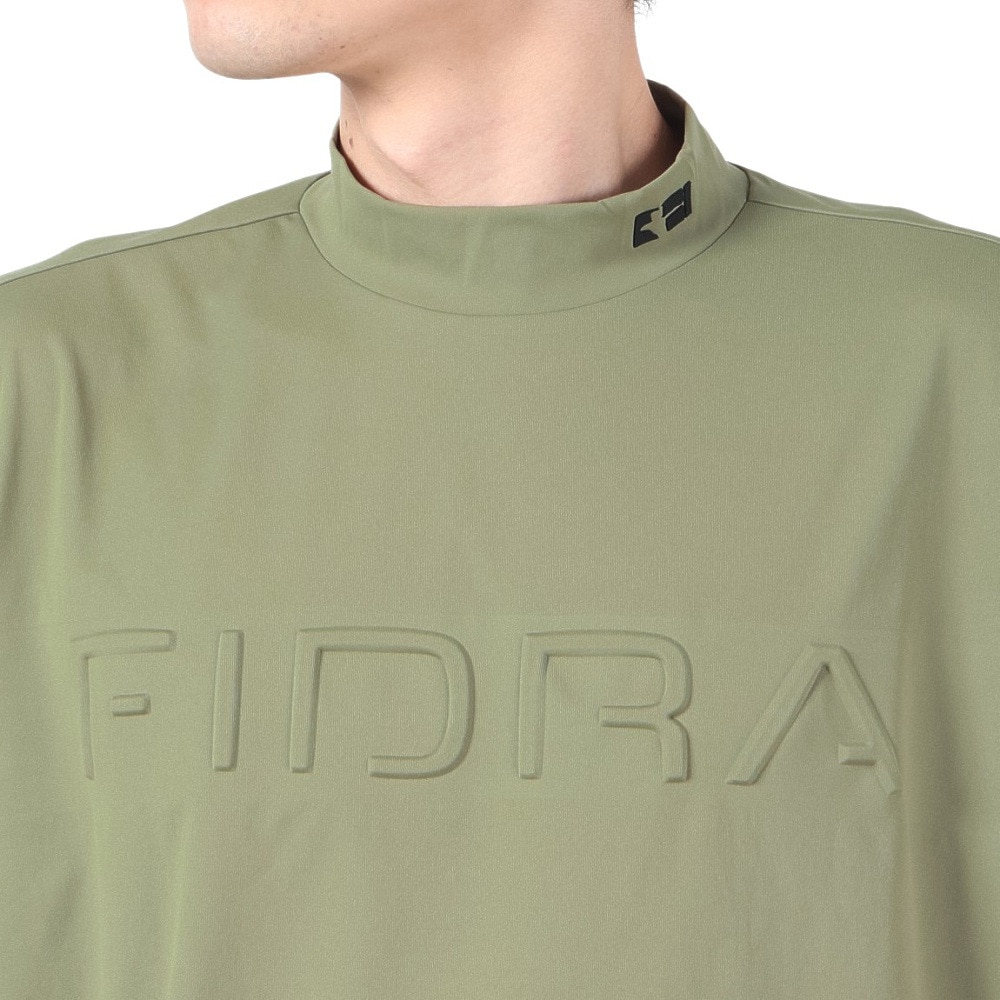 フィドラ（FIDRA）（メンズ）ゴルフウェア 半袖 吸汗速乾 モックネックシャツ FV5RTG20 KHK