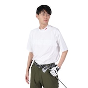 フィドラ（FIDRA）（メンズ）ゴルフ 半袖 モックネックシャツ FV5RTG20 WHT