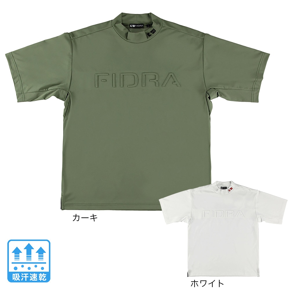 フィドラ（FIDRA）（メンズ）ゴルフウェア 半袖 吸汗速乾 モックネックシャツ FV5RTG20 WHT