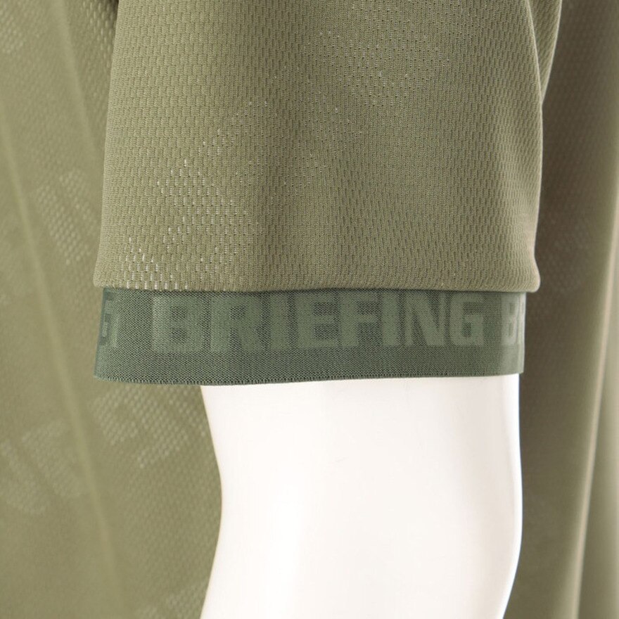 ブリーフィング（BRIEFING）（メンズ）ゴルフ BIASロゴ モックネック リラックスフィット 半袖Tシャツ BRG241M17-067
