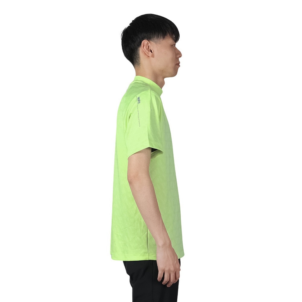 アディダス（adidas）（メンズ）ゴルフウェア 半袖 BOSジャガード グラフィックモック IKK69-IN9061FGRN