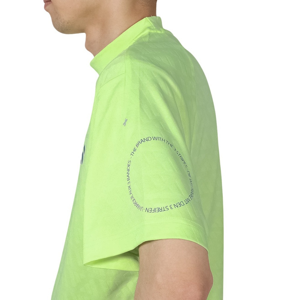 アディダス（adidas）（メンズ）ゴルフウェア 半袖 BOSジャガード グラフィックモック IKK69-IN9061FGRN
