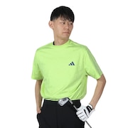 アディダス（adidas）（メンズ）モックネック ゴルフ 半袖 BOSジャガード グラフィックモック IKK69-IN9061FGRN