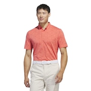 アディダス（adidas）（メンズ）モックネック ゴルフ 半袖 GO-TO モノグラムシャツ JMS65-IS7333SCLT
