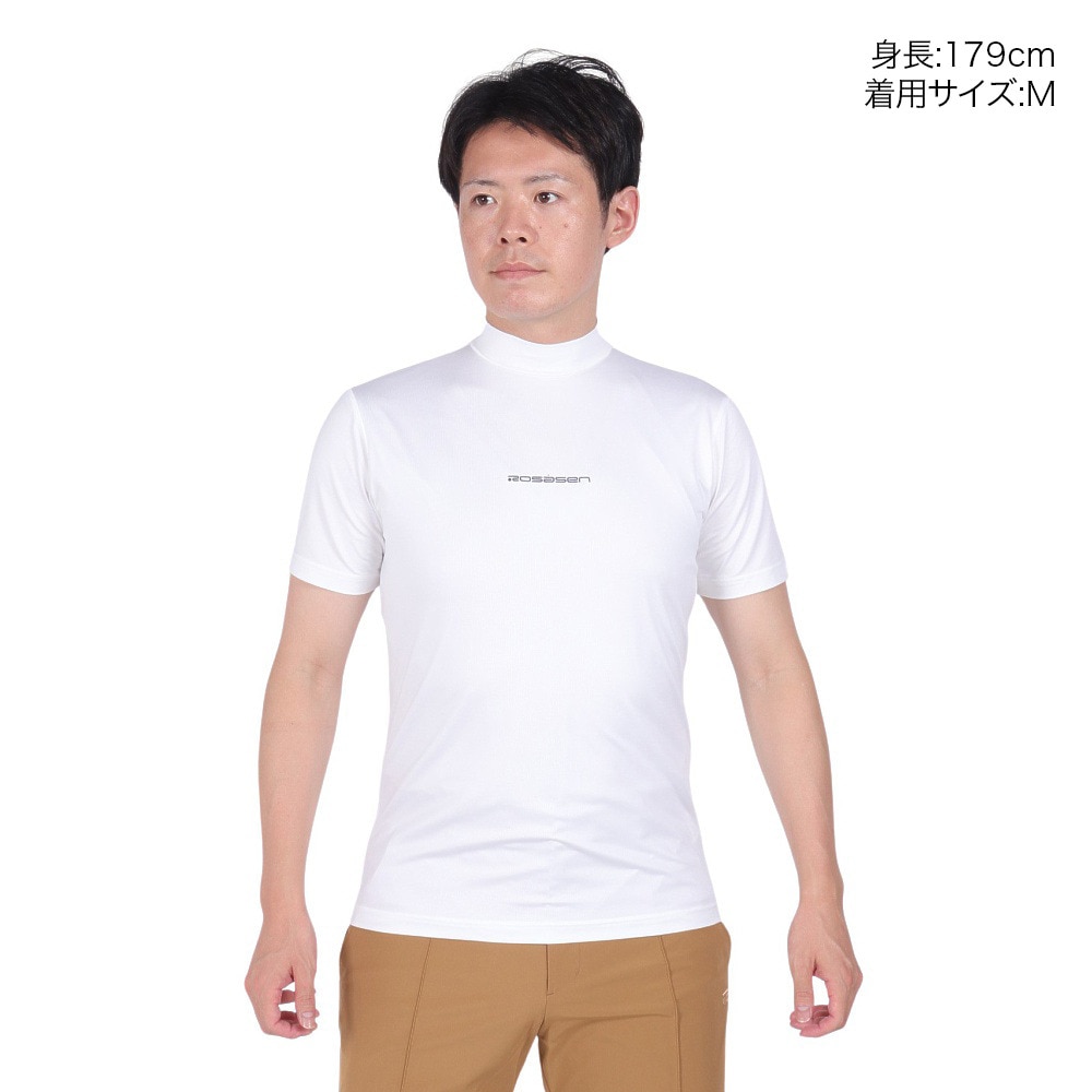 ジ・オープン（THE OPEN）（メンズ）ゴルフウェア 吸水速乾 クールコア 半袖 モックネック Tシャツ 174-21143-005