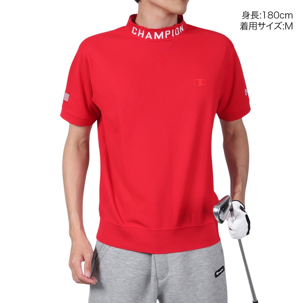 チャンピオン（CHAMPION）（メンズ）ゴルフウェア モックネック 半袖シャツ C3-ZG307 940★★★
