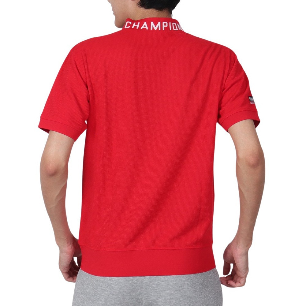 チャンピオン（CHAMPION）（メンズ）ゴルフウェア モックネック 半袖シャツ C3-ZG307 940★★★