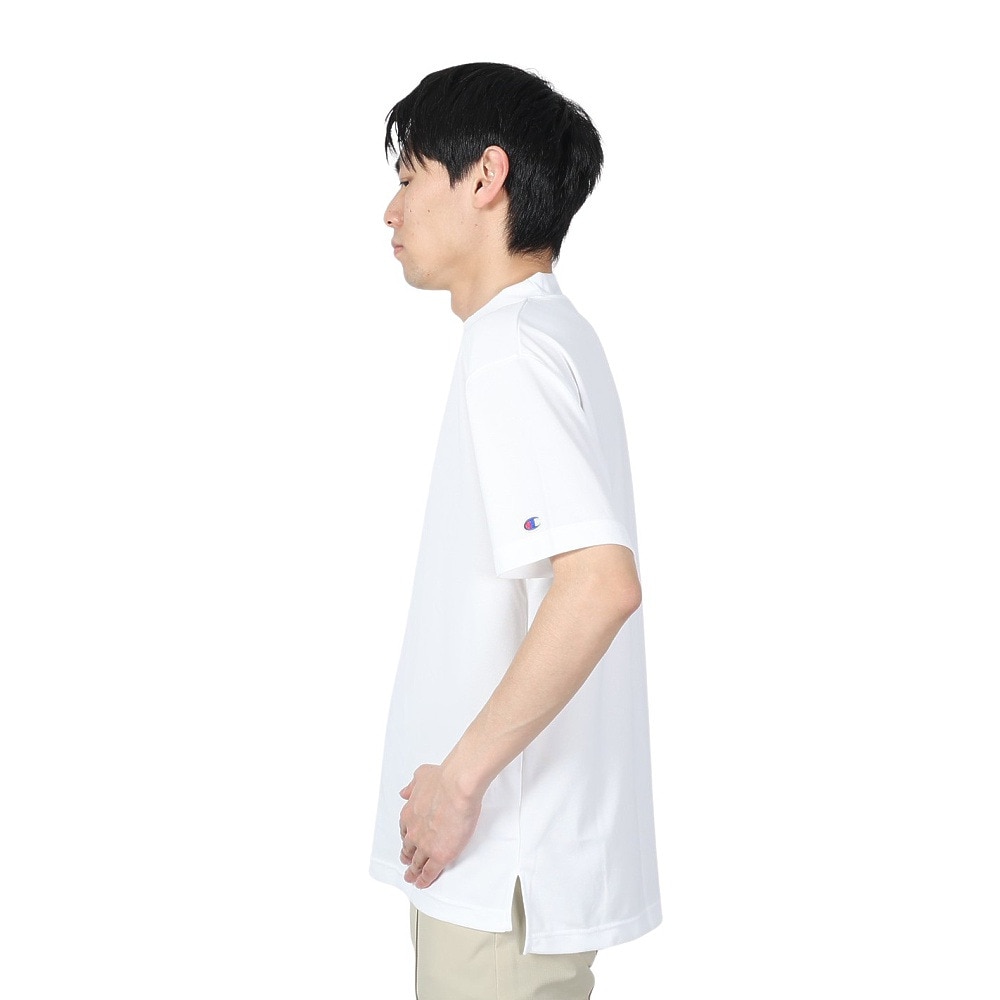 チャンピオン（CHAMPION）（メンズ）ゴルフウェア 速乾 モックネックシャツ 半袖Tシャツ C3-ZG322 010