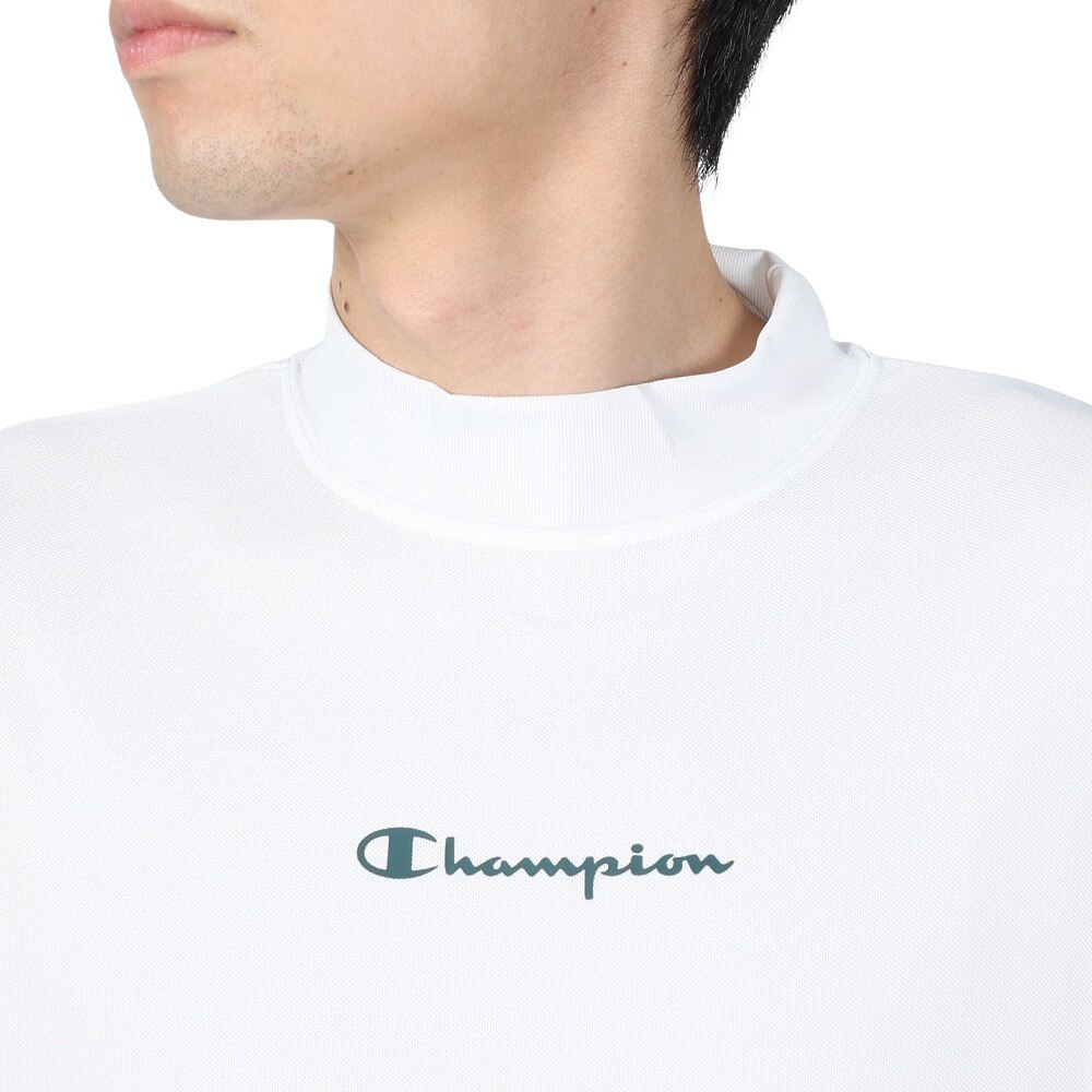 チャンピオン（CHAMPION）（メンズ）ゴルフウェア 速乾 モックネックシャツ 半袖Tシャツ C3-ZG322 010