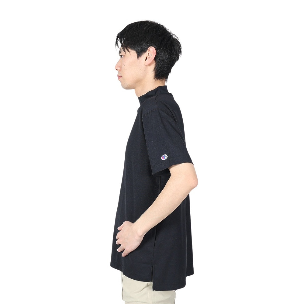 チャンピオン（CHAMPION）（メンズ）ゴルフウェア 速乾 モックネックシャツ 半袖Tシャツ C3-ZG322 090