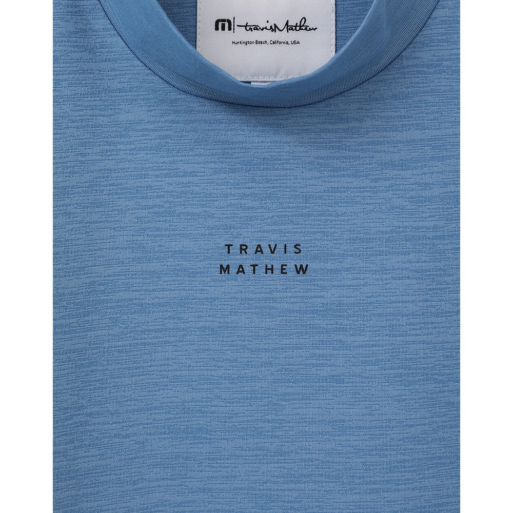 トラヴィスマシュー（Travis Mathew）（メンズ）ゴルフウェア ロゴ入り半袖モックネック 7AJ012-4QHR