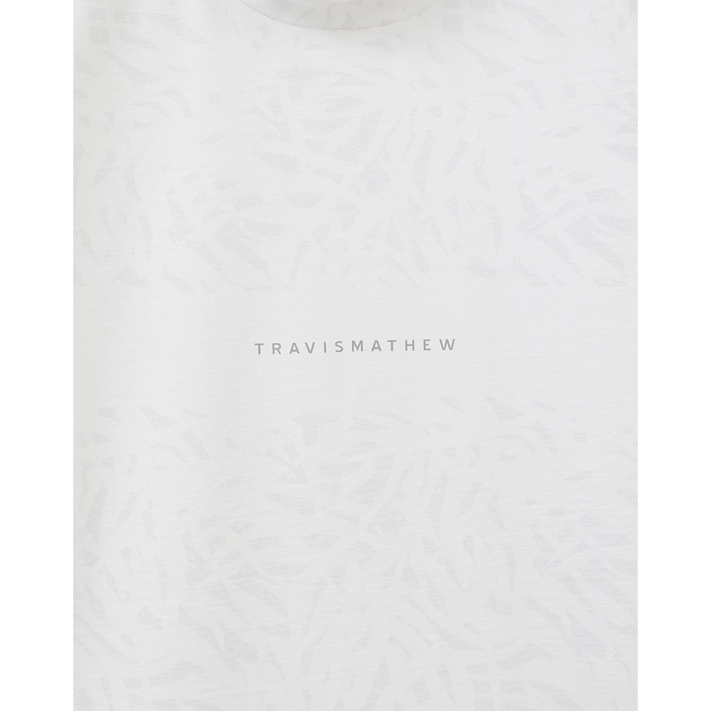 トラヴィスマシュー（Travis Mathew）（メンズ）ゴルフウェア パネルプリント 半袖モックネック 7AJ013-1WHT