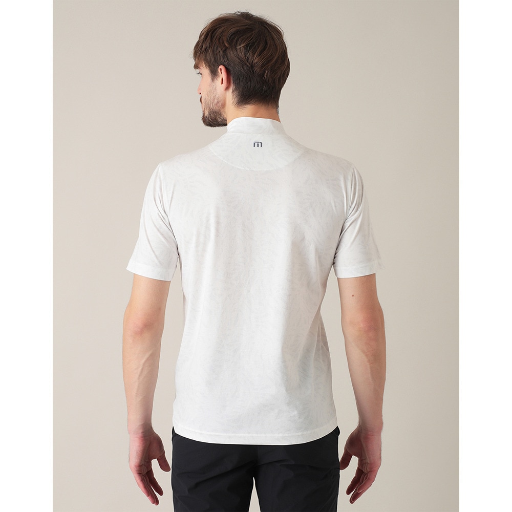 トラヴィスマシュー（Travis Mathew）（メンズ）ゴルフウェア パネルプリント 半袖モックネック 7AJ013-1WHT