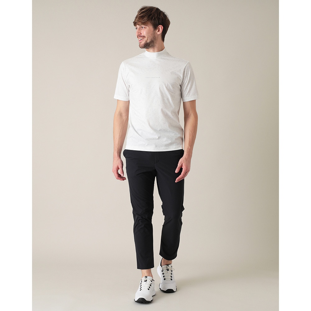 トラヴィスマシュー（Travis Mathew）（メンズ）ゴルフウェア パネルプリント 半袖モックネック 7AJ013-1WHT