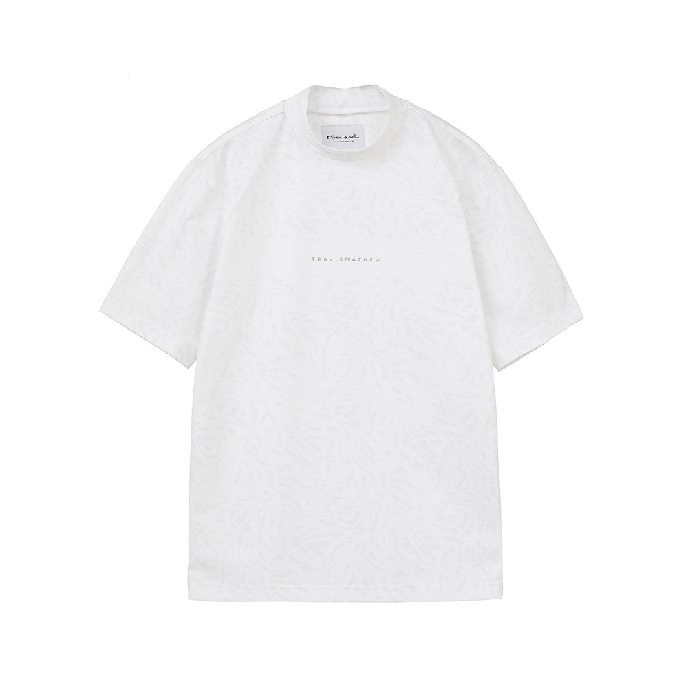 トラヴィスマシュー（Travis Mathew）（メンズ）ゴルフウェア パネルプリント 半袖モックネック 7AJ013-1WHT