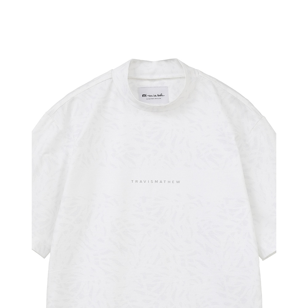 トラヴィスマシュー（Travis Mathew）（メンズ）ゴルフウェア パネルプリント 半袖モックネック 7AJ013-1WHT