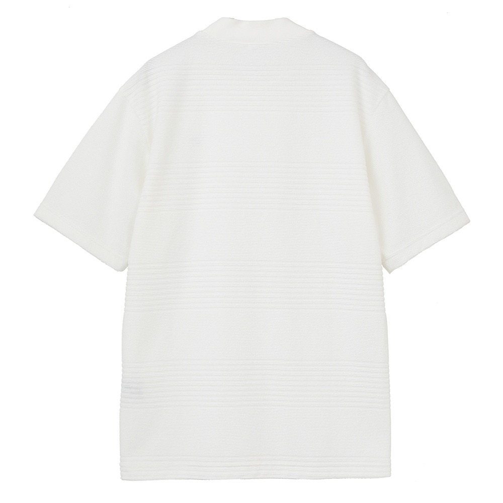 トラヴィスマシュー（Travis Mathew）（メンズ）ゴルフウェア 半袖 ショートスリーブ ジャカード モックネック 7AJ026-1WHT