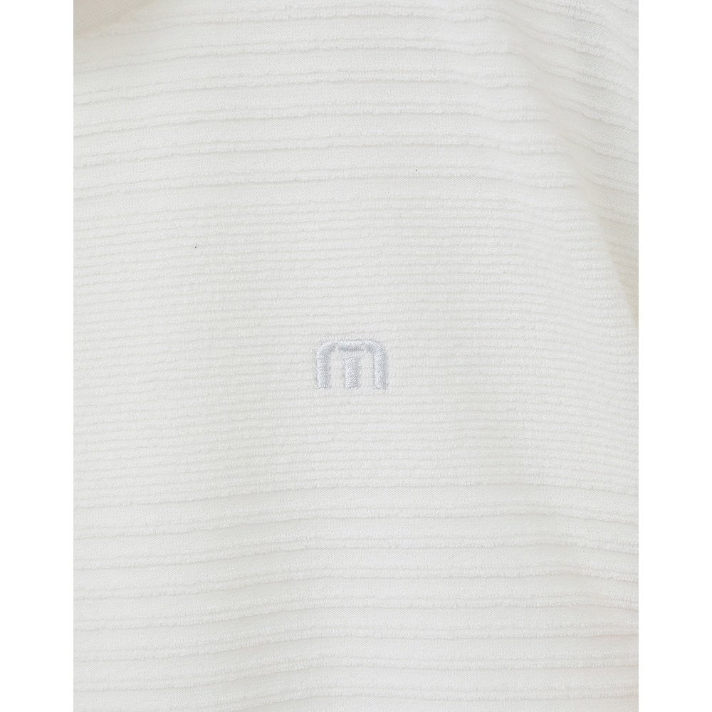 トラヴィスマシュー（Travis Mathew）（メンズ）ゴルフウェア 半袖 ショートスリーブ ジャカード モックネック 7AJ026-1WHT
