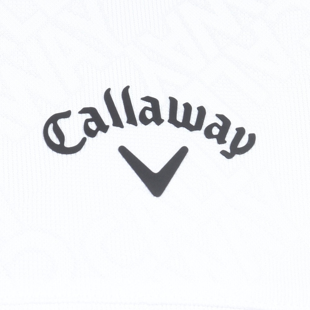 キャロウェイ（CALLAWAY）（メンズ）ゴルフウェア 吸汗速乾 ロゴジャカード半袖モックネックシャツ C24134102-1030
